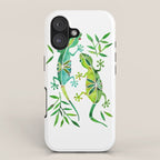 Geckos - Green Palette iPhone Case Gallery Image 1