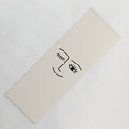 Wink (Off White) Yoga Mat Gallery Image 1