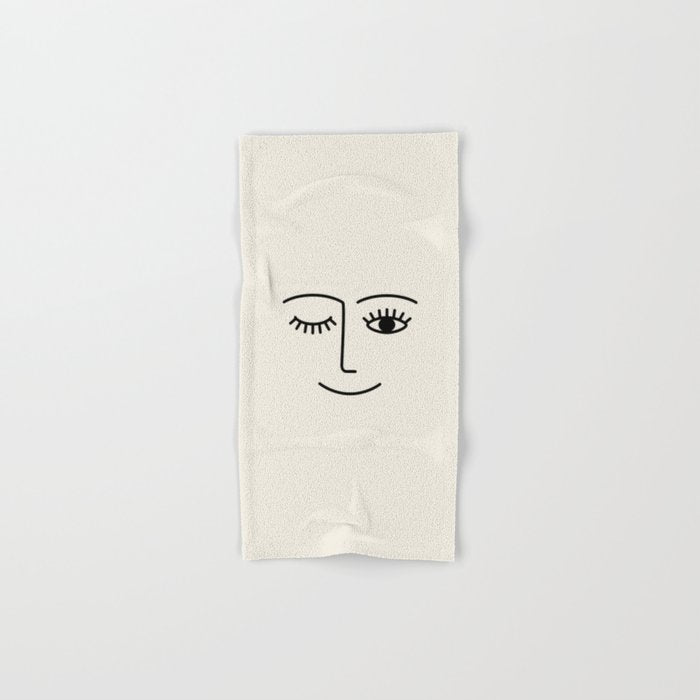 Wink (Off White) Bath Towel Gallery Image 1