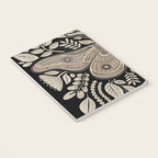 Moth Floral | Black & Brown Notebook Gallery Image 3