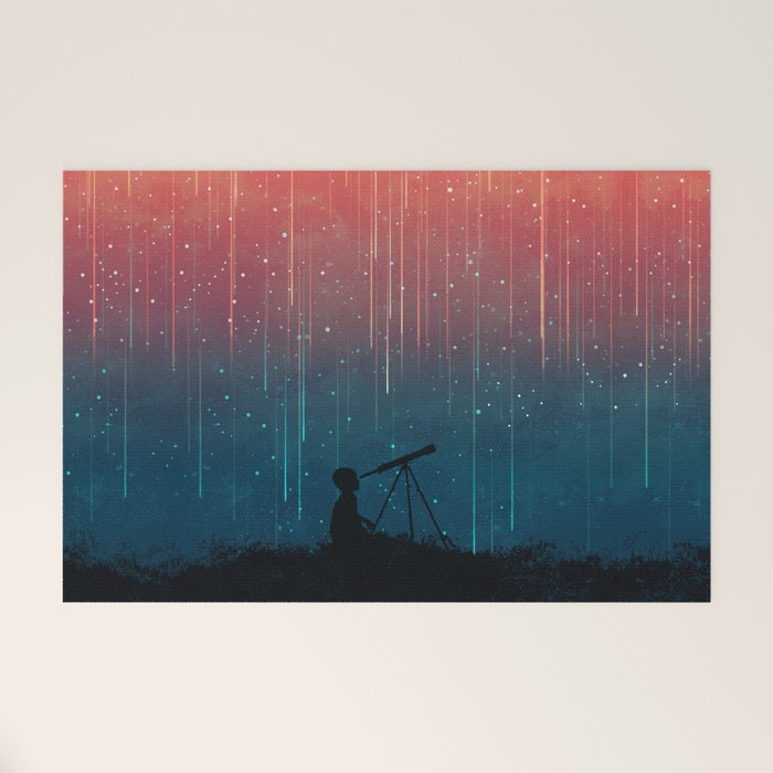 Meteor rain Welcome Mat Gallery Image 1