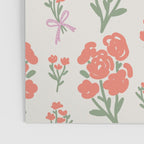 Preppy Grandmillennial Cute Red Flowers Poster Gallery Image 3