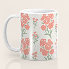 Preppy Grandmillennial Cute Red Flowers Coffee Mug Gallery Image 3