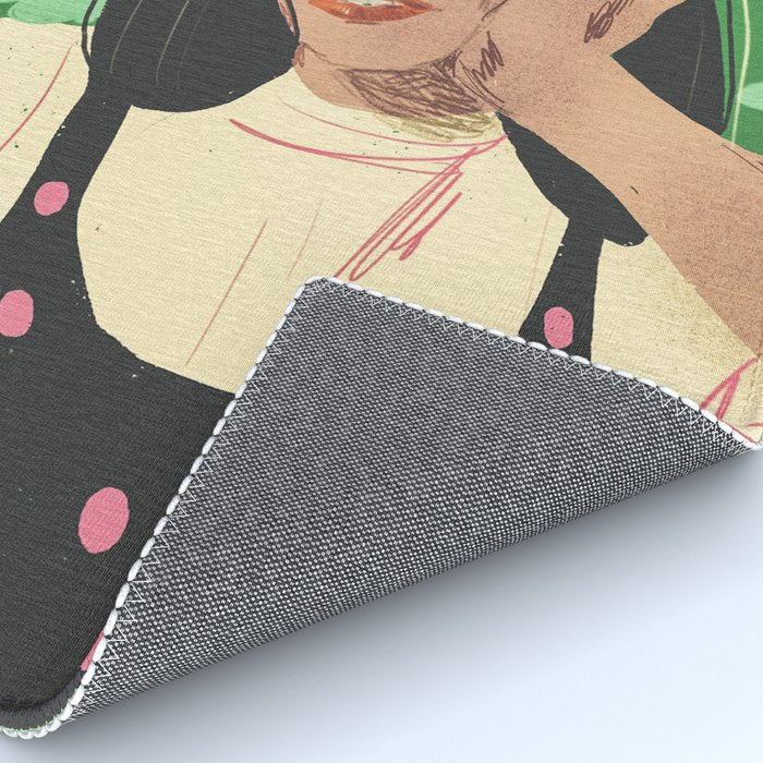 Green portrait Rug Gallery Image 4