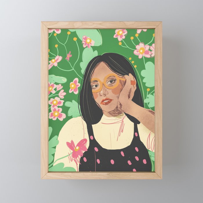 Green portrait Mini Art Print Gallery Image 1