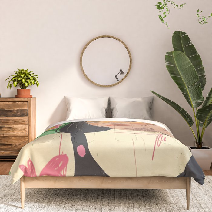 Green portrait Comforter Gallery Image 3