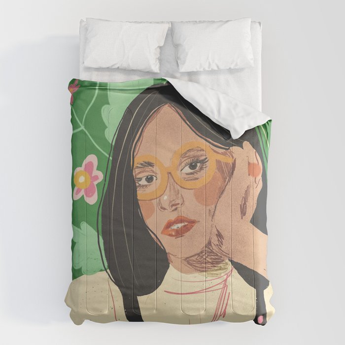 Green portrait Comforter Gallery Image 6