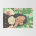 Green portrait Rug Gallery Image 2