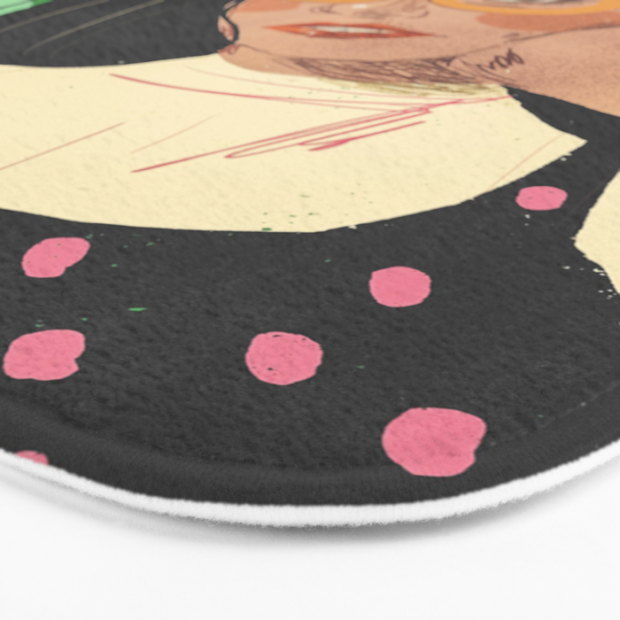 Green portrait Bath Mat Gallery Image 3
