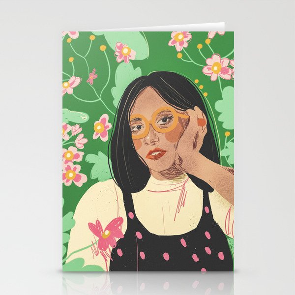 Green portrait Stationery Card Gallery Image 2