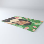 Green portrait Rug Gallery Image 3