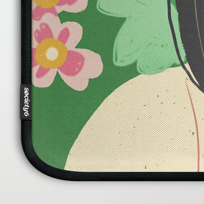 Green portrait Laptop Sleeve Gallery Image 3