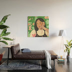 Green portrait Wood Wall Art Gallery Image 2