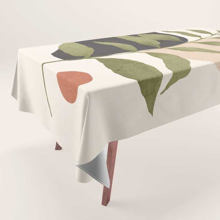 Abstract Art Tropical Leaf 21 Tablecloth Gallery Image 1