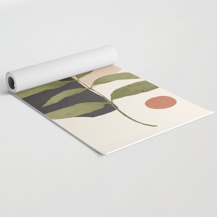 Abstract Art Tropical Leaf 21 Yoga Mat Gallery Image 2