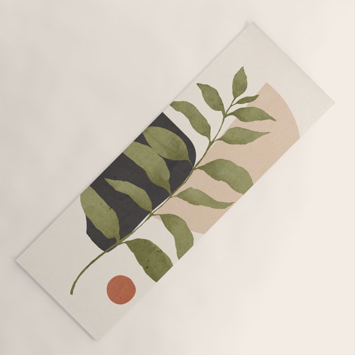 Abstract Art Tropical Leaf 21 Yoga Mat Gallery Image 1