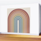 Gradient Arch XXIV Earthy Mid Century Modern Rainbow Wall Mural Gallery Image 2