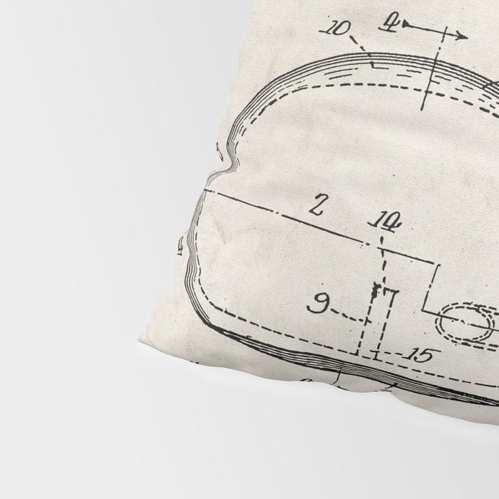 Golf Driver Patent - Golf Art - Antique Pillow Sham Gallery Image 4