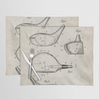 Golf Driver Patent - Golf Art - Antique Placemat Gallery Image 1