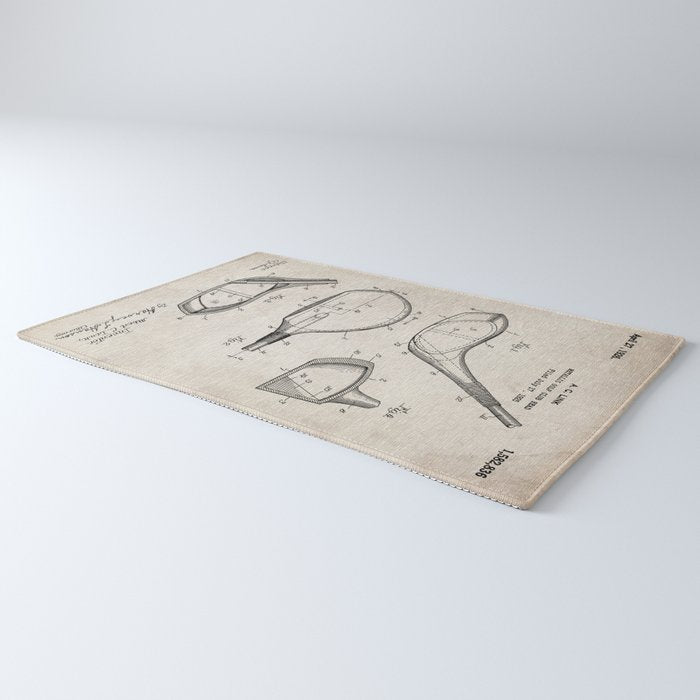 Golf Driver Patent - Golf Art - Antique Rug Gallery Image 3