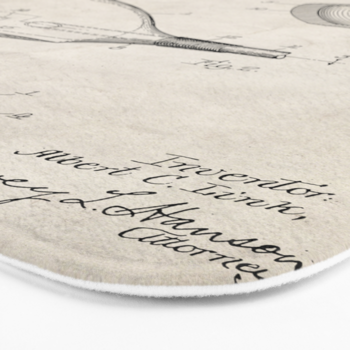 Golf Driver Patent - Golf Art - Antique Bath Mat Gallery Image 3