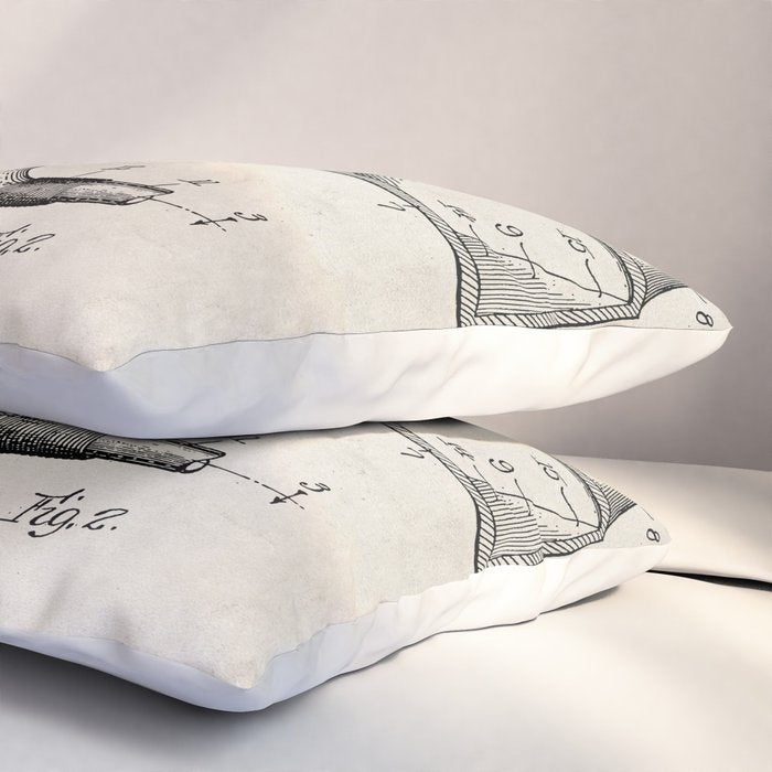 Golf Driver Patent - Golf Art - Antique Pillow Sham Gallery Image 3