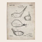 Golf Driver Patent - Golf Art - Antique Poster Gallery Image 4