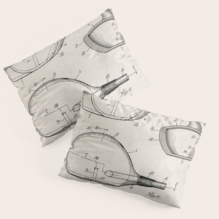 Golf Driver Patent - Golf Art - Antique Pillow Sham Gallery Image 3