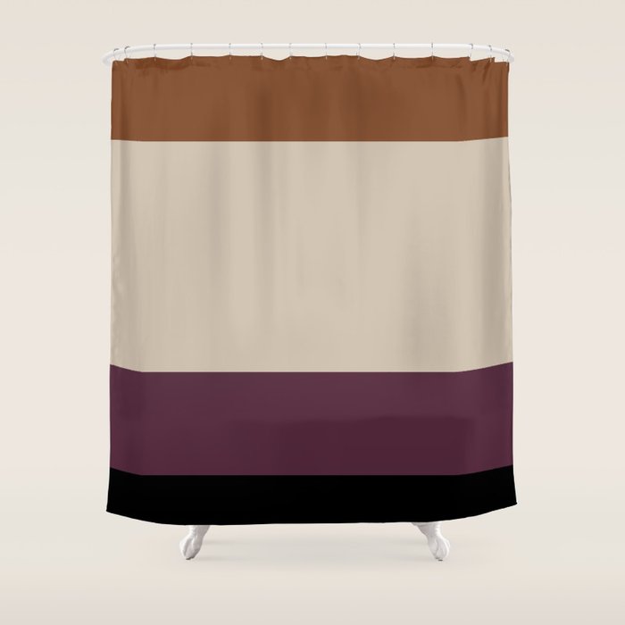 Contemporary Color Block VI Shower Curtain Gallery Image 1
