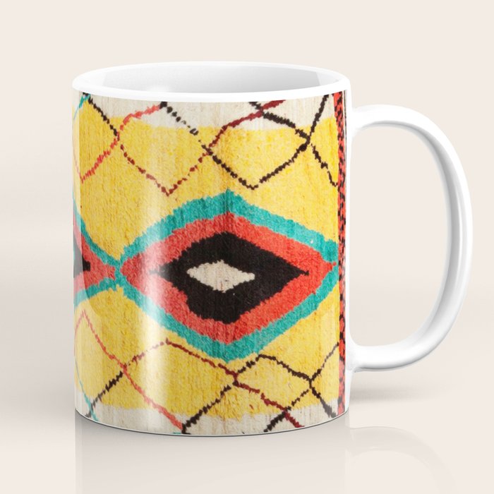 Antique Moroccan Rug Print Coffee Mug Gallery Image 1