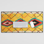 Antique Moroccan Rug Print Desk Mat Gallery Image 1