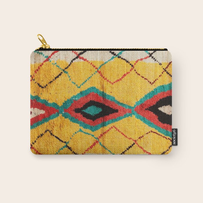 Antique Moroccan Rug Print Carry All Pouch Gallery Image 1