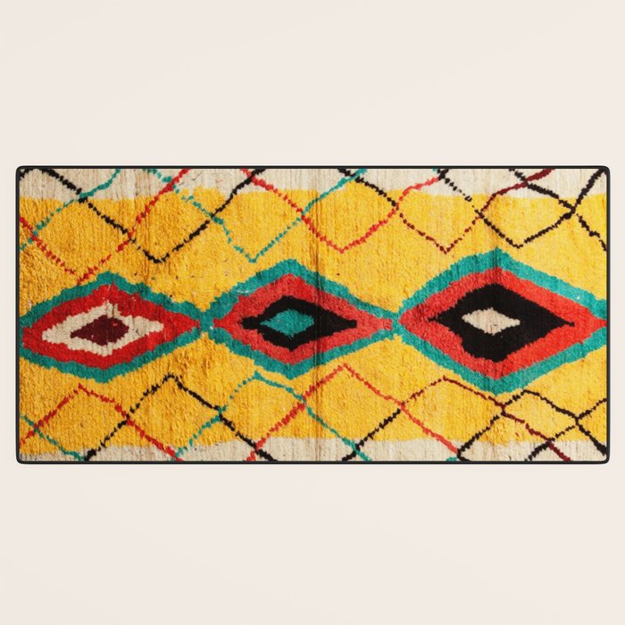 Antique Moroccan Rug Print Desk Mat Gallery Image 3