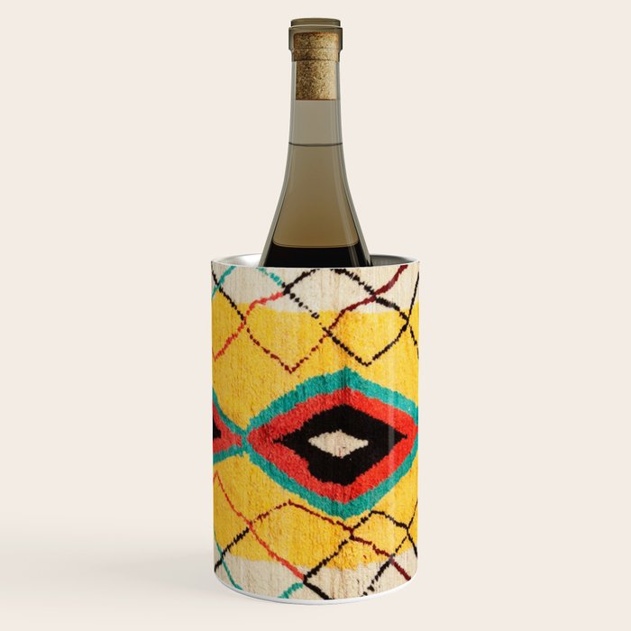 Antique Moroccan Rug Print Wine Chiller Gallery Image 3