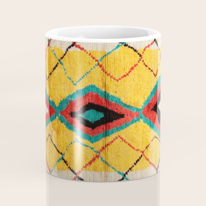 Antique Moroccan Rug Print Coffee Mug Gallery Image 4