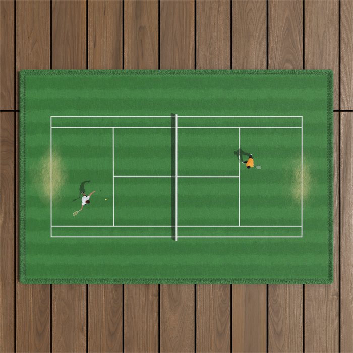 Wimbledon Game  Outdoor Rug Gallery Image 1