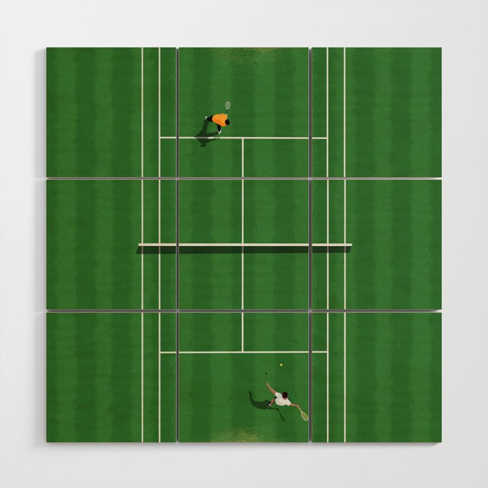 Wimbledon Game  Wood Wall Art Gallery Image 1