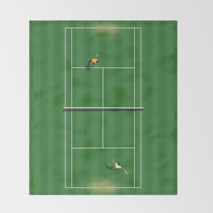 Wimbledon Game  Throw Blanket Gallery Image 2