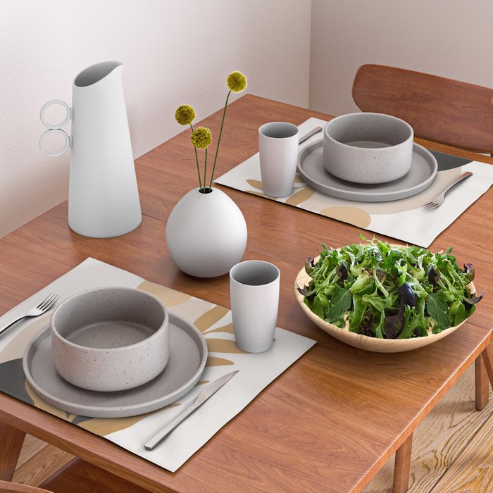 Abstract Art /Minimal Plant 11 Placemat Gallery Image 2