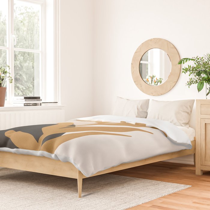 Abstract Art /Minimal Plant 11 Duvet Cover Gallery Image 2