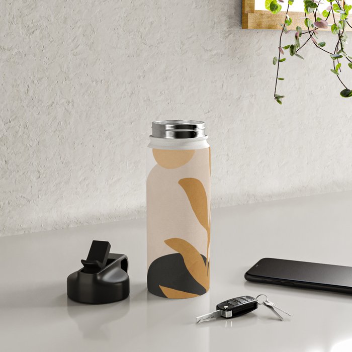 Abstract Art /Minimal Plant 11 Water Bottle Gallery Image 4