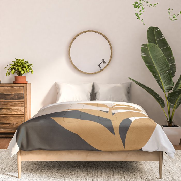 Abstract Art /Minimal Plant 11 Comforter Gallery Image 3