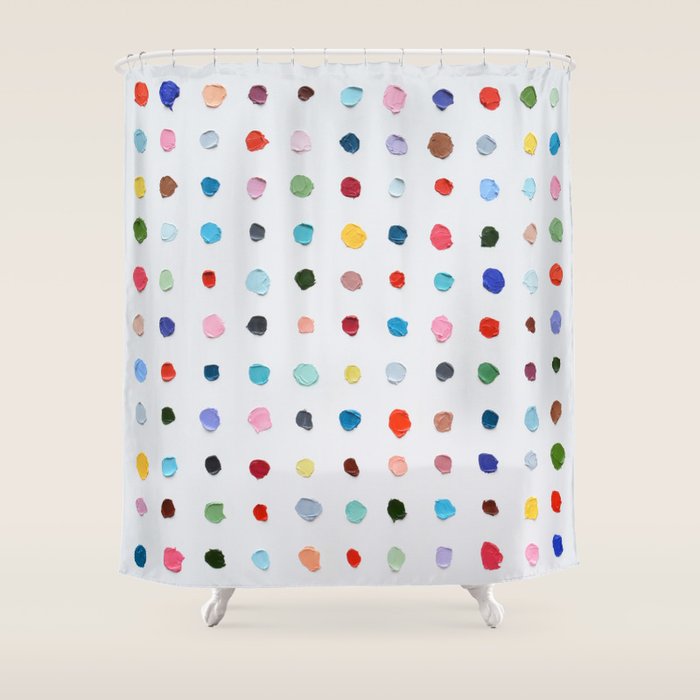 Infinite Polka Daubs Shower Curtain Gallery Image 1