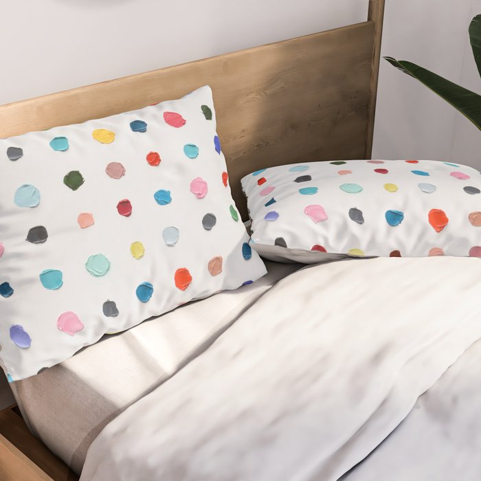 Infinite Polka Daubs Pillow Sham Gallery Image 2