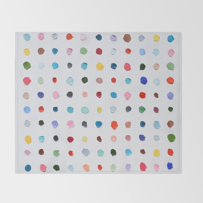 Infinite Polka Daubs Throw Blanket Gallery Image 2