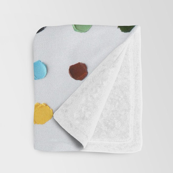 Infinite Polka Daubs Throw Blanket Gallery Image 3