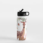 Cute, Watercolor, Deer Painting Water Bottle Gallery Image 1