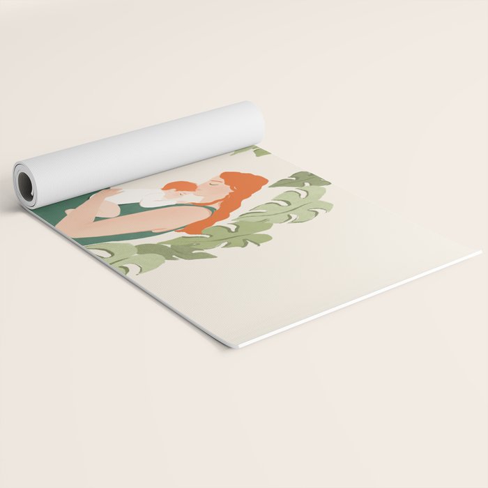 Maternal Bond (Red) Yoga Mat Gallery Image 2