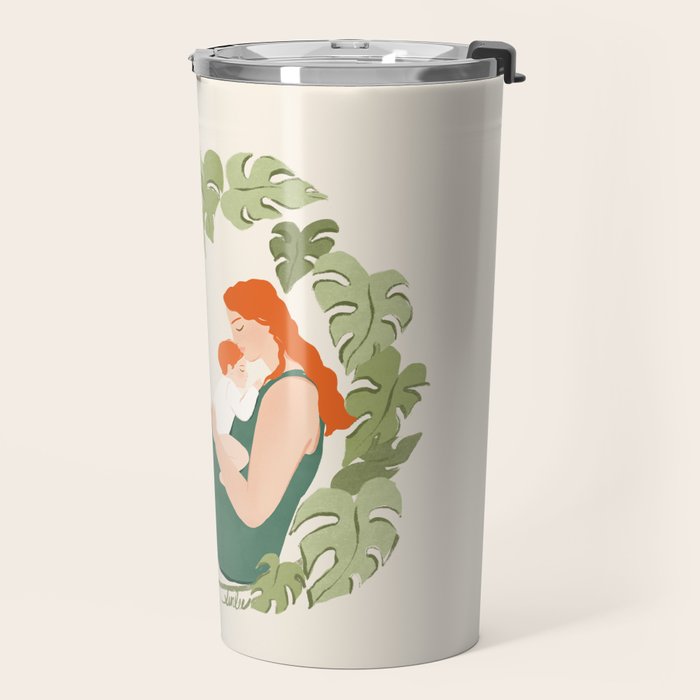 Maternal Bond (Red) Travel Mug Gallery Image 2
