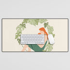 Maternal Bond (Red) Desk Mat Gallery Image 1